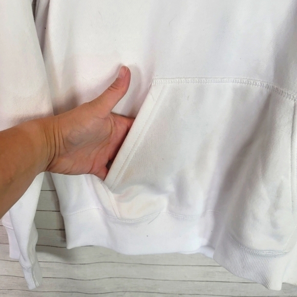 CHAMPION WHITE LOGO HOODIE, SZ LARGE - Picture 8 of 14